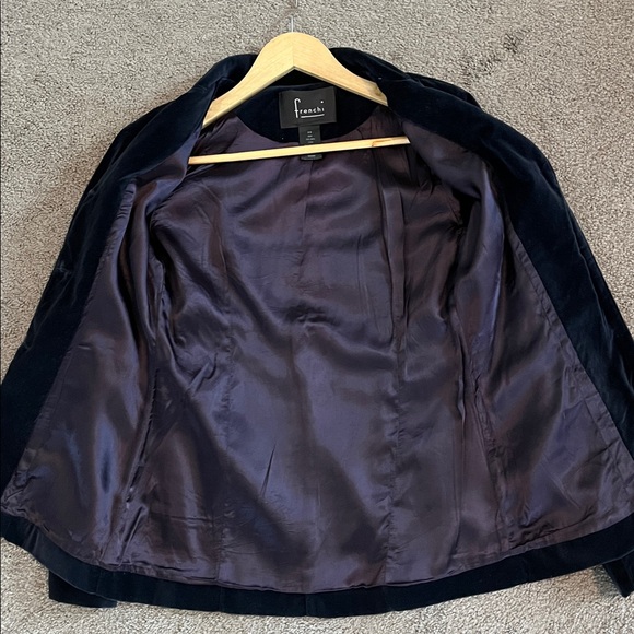 Vintage 90s Velvet blazer size XS - Picture 4 of 5